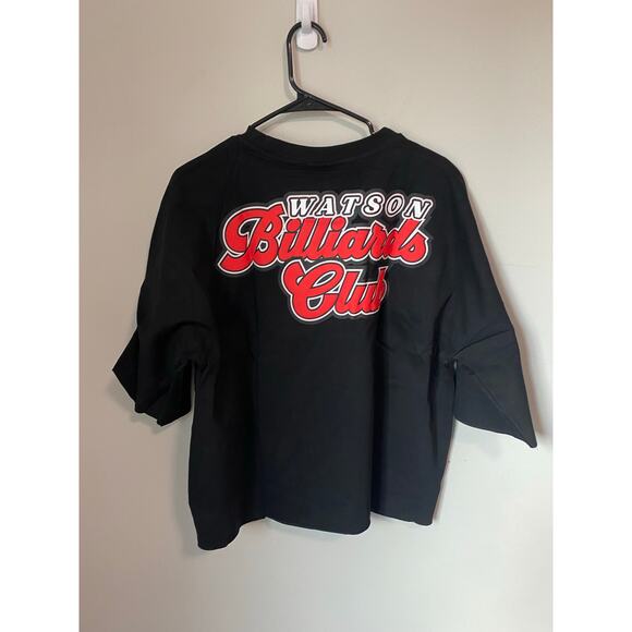 New Watson Luxe Billard Rhinestone Club Heavyweight T-Shirt, Size Small - Picture 3 of 4